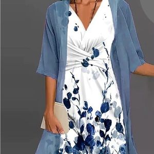 2 piece midi dress brand new